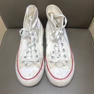 OLD White Converse High Tops